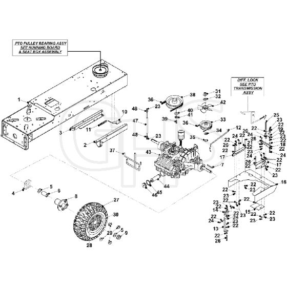 Countax D50-Ln - From - 13 Hydrostatic Transaxle | GHS