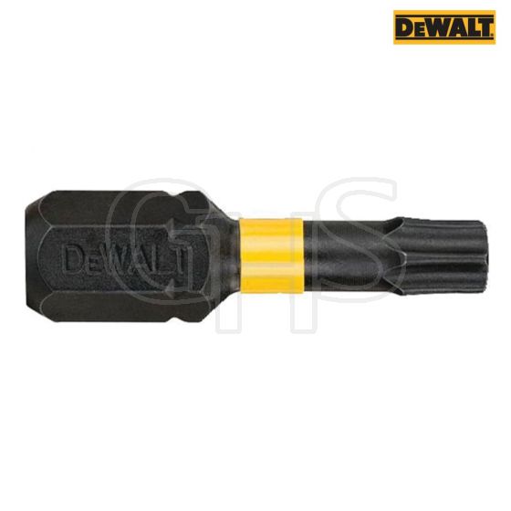 DeWalt Impact Torsion Bits TX30 25mm Pack of 5- DT7384T-QZ