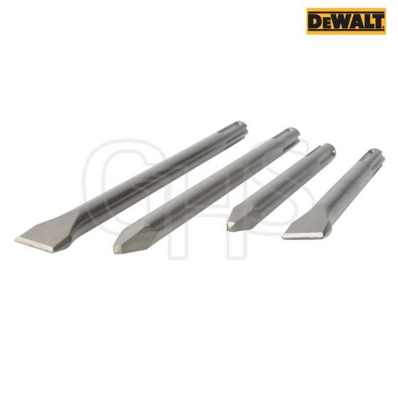 DeWalt SDS Max Chisel Set 4 Piece- SDSMAXSET-QZ