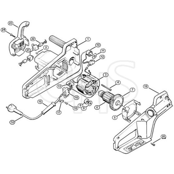 Genuine Stihl E14 / A - Electric motor E 14