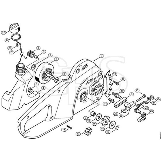 Genuine Stihl E180 C / C - Handle housing