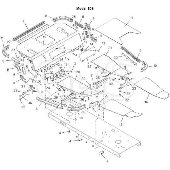 Countax E36 - From 01-05-2017 - 08B Rear Body