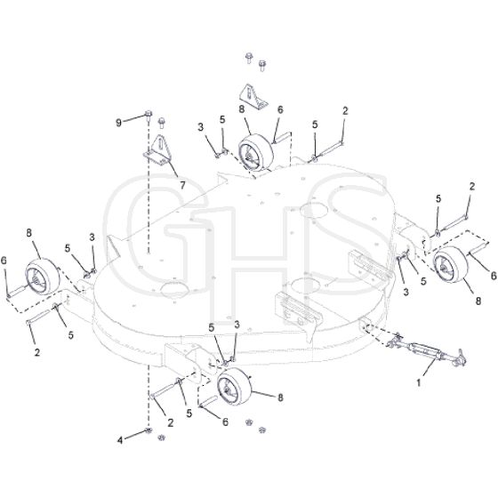 Countax E36 - From 01-05-2017 - 23A Hangers And Wheels