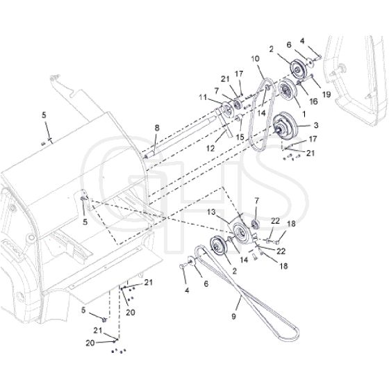 Countax E36 - From 01-05-2017 - 27C Pgc Pulleys And Belts