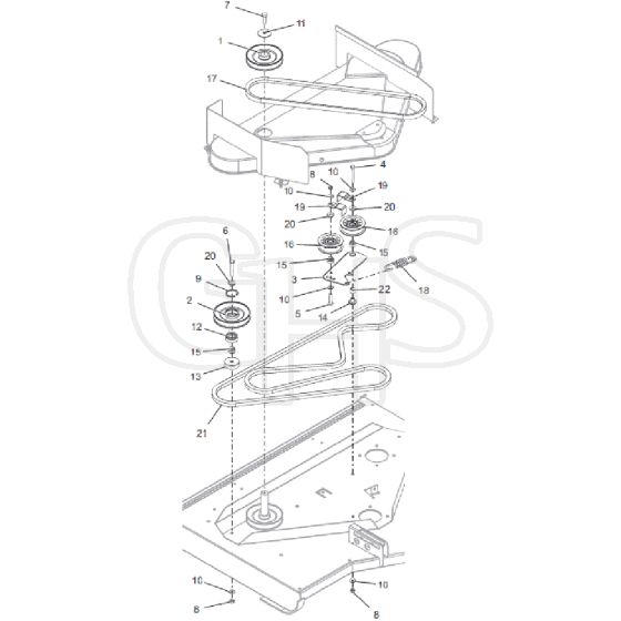 Countax E36 And W216K - From 01-08-2017 - 03 Pulleys And Belts