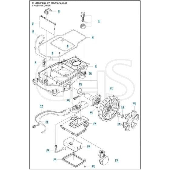 Flymo EasiLife -  - Robot Mower Chassis Lower