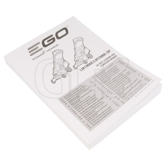 Genuine EGO LM1900E Owners Manual - ONLY 1 LEFT