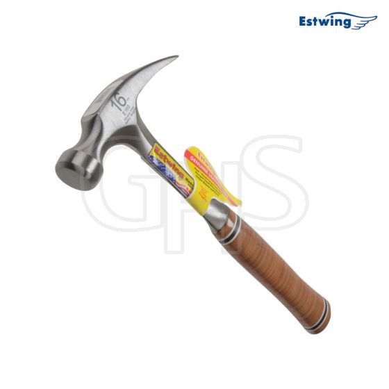 Estwing E16S Straight Claw Hammer - Leather Grip 450g (16oz) - E16S