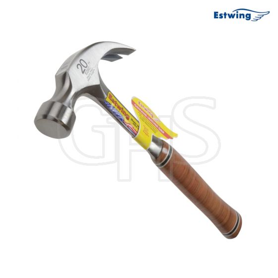 Estwing E20C Curved Claw Hammer - Leather Grip 560g (20oz) - E20C