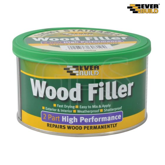 Everbuild High Performance Wood Filler Light 500g - 2PLITE05