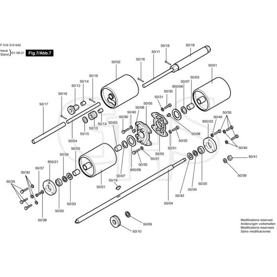 Allett Buckingham 30H Rear Roller