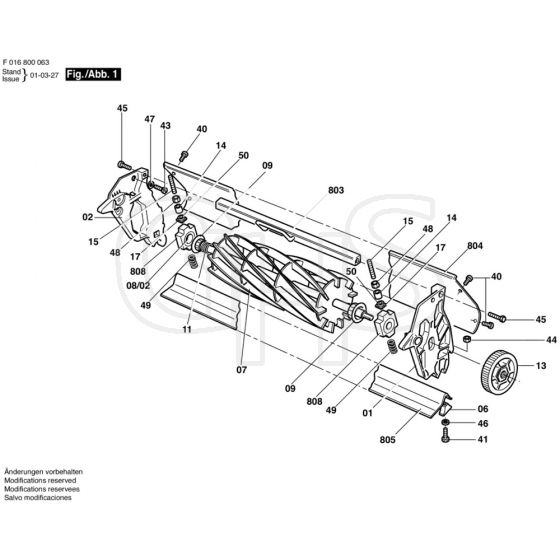 Allett 10 Blade Cassette 14" - F016800063