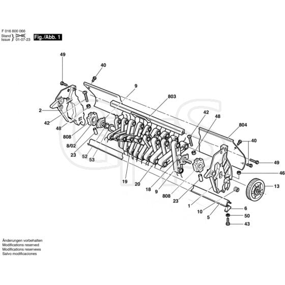 Allett Scarifier Cassette 14" - F016800066