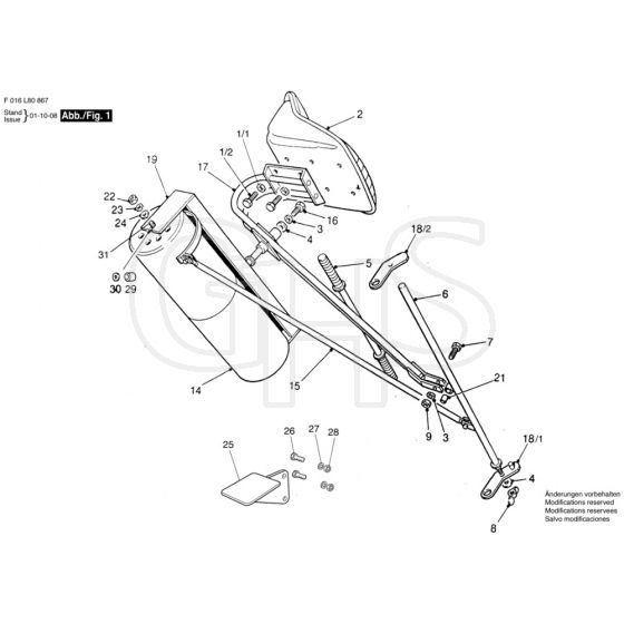 Allett Auto Steer Seat 24 - F016L80867