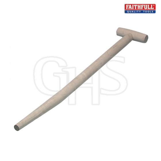 Faithfull Ash T Handle Bent Taper 71cm (28in) - AT28BT