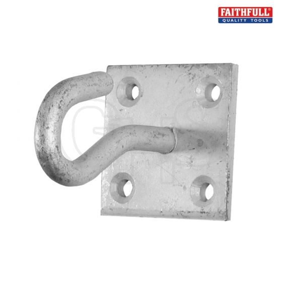 Faithfull Hook On Plate - Galvanised - 51324GE