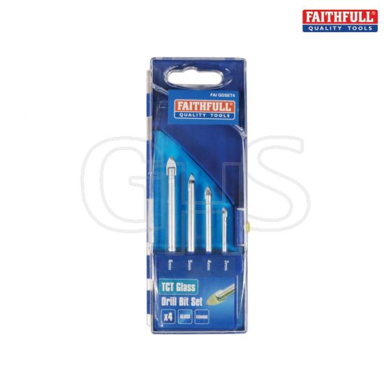 Tile & Glass Drill Bit Set of 4 (3-6mm)