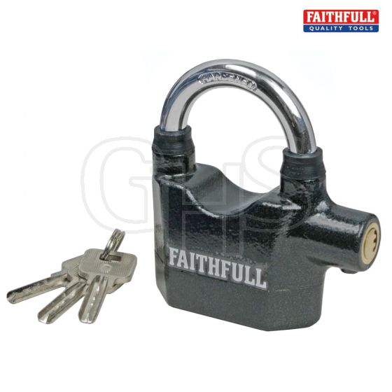 Padlock with Security Alarm 70mm