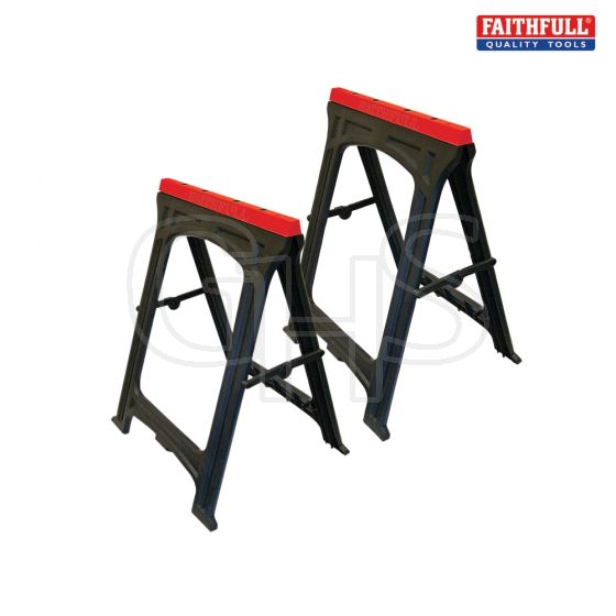 Plastic Trestles Height 82cm x Length 57cm (Twin Pack)