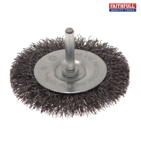 Faithfull Wire Brush 50mm x 6mm Shank 0.30mm - 5305006130