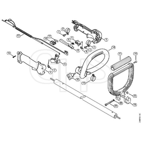 Genuine Stihl FC110 / M - Handle, Loop handle