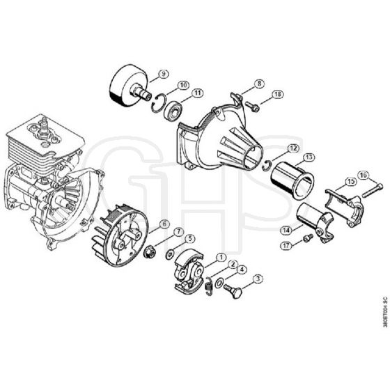 Genuine Stihl FC73 / E - Clutch