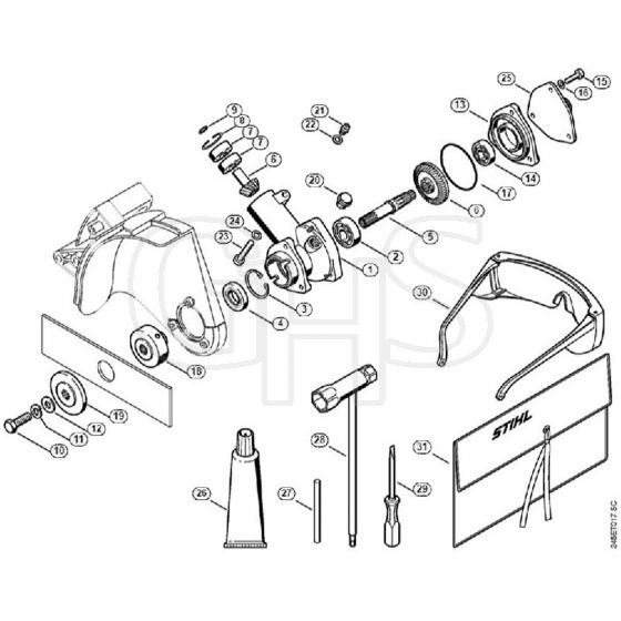 Genuine Stihl FC85 / P - Gear head, Tools, Extras