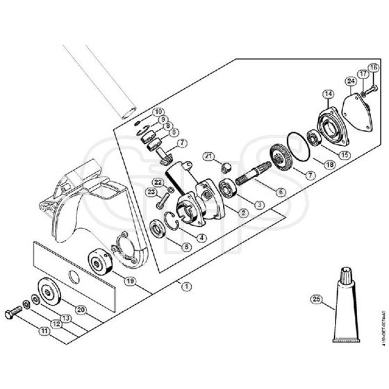 Genuine Stihl FC95 Z / O - Gear head FC 95 (32.2014)