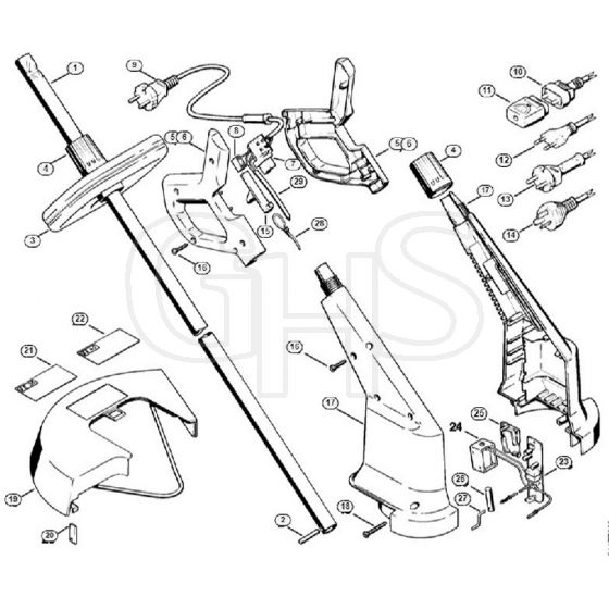 Genuine Stihl FE35 / B - Handle, Housing