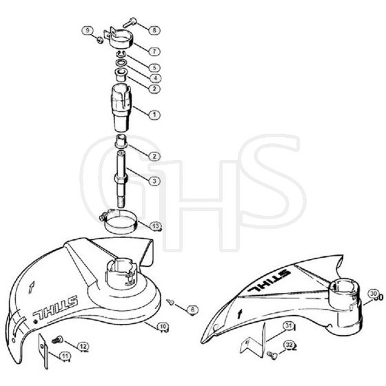 Genuine Stihl FE55 / D - Bearing Housing