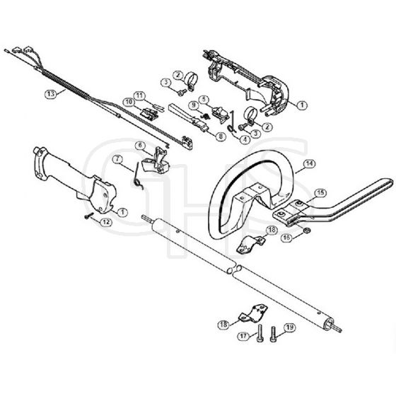 Genuine Stihl FH75 Scrub Cutter / L - Handle