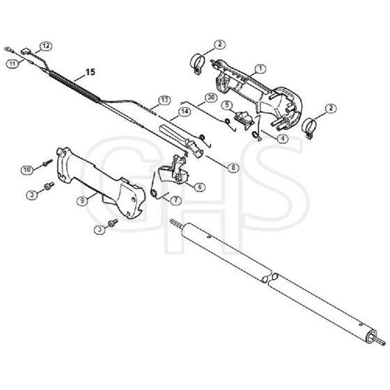 Genuine Stihl FH75 Scrub Cutter / M - Handle (24.2002)