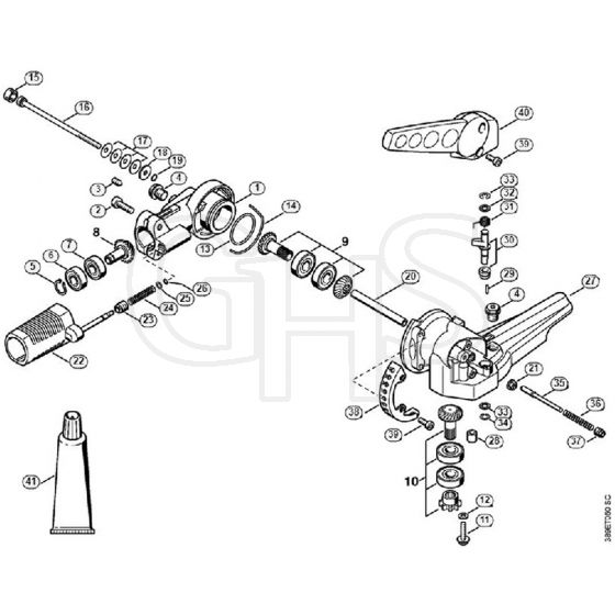 Genuine Stihl FH75 Scrub Cutter / N - Angle drive, adjustable thru 135°