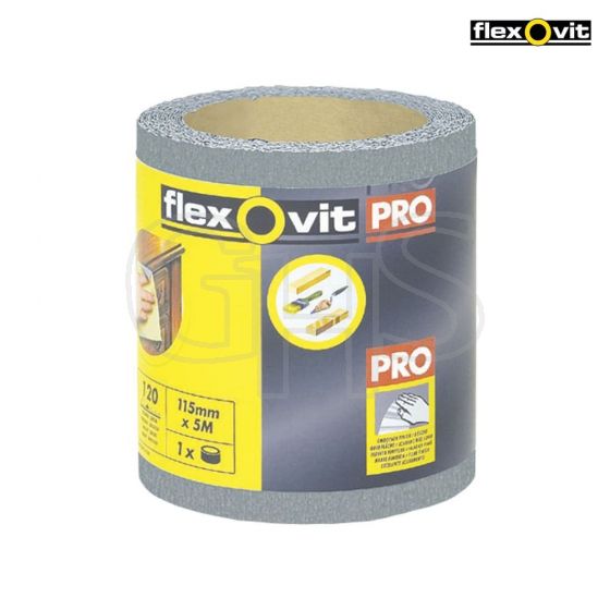 Flexovit High Performance Finishing Sanding Roll 115mm x 5m 240g - 63642526417