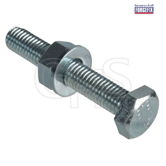 Forgefix High Tensile Set Screw ZP M10 x 60mm Forge Pack 2 - FPHBN1060