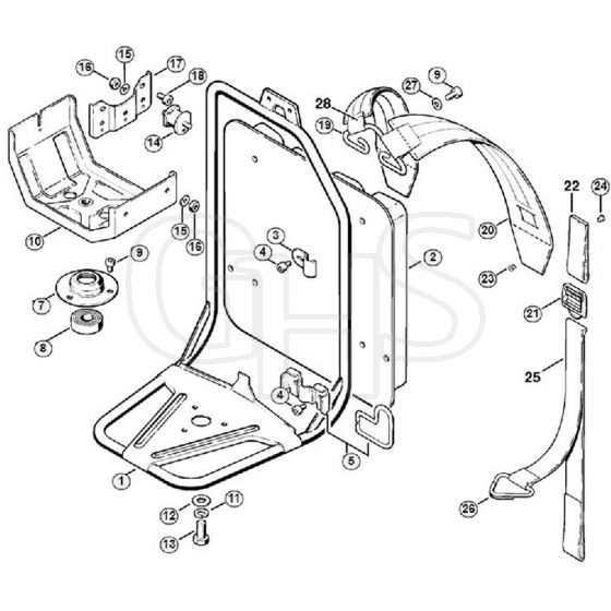 Genuine Stihl FR106 / H - Support frame