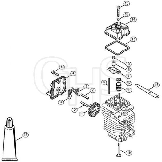 Genuine Stihl FR130 T / B - Valve timing gear