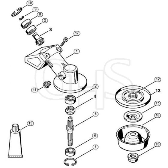 Genuine Stihl FR130 T / M - Gear head