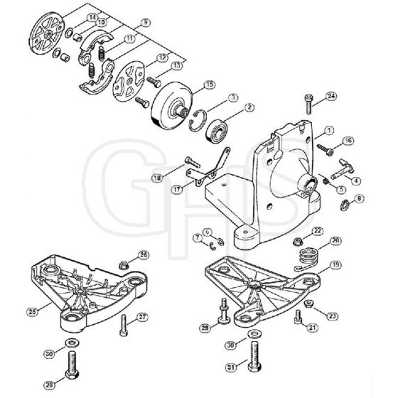 Genuine Stihl FR350 / Q - Clutch housing