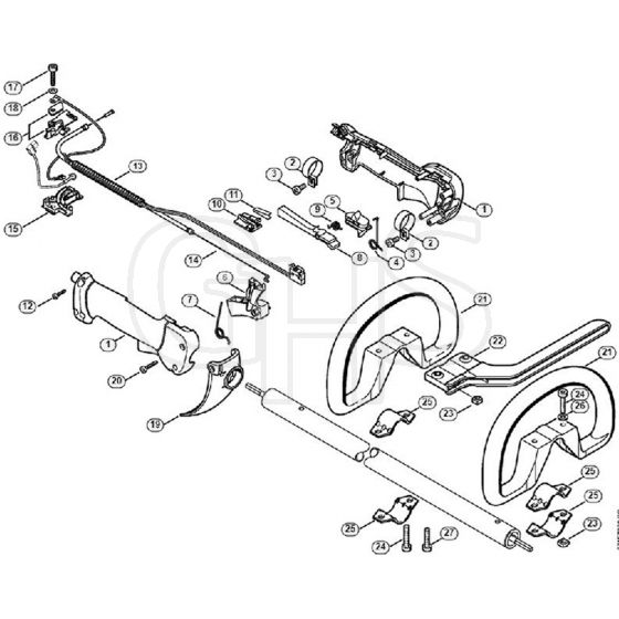 Genuine Stihl FR350 / S - Control handle