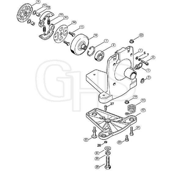 Genuine Stihl FR3900 / E - Clutch housing