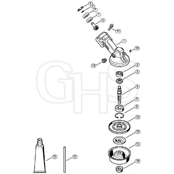 Genuine Stihl FR410 C-E / R - Gear head