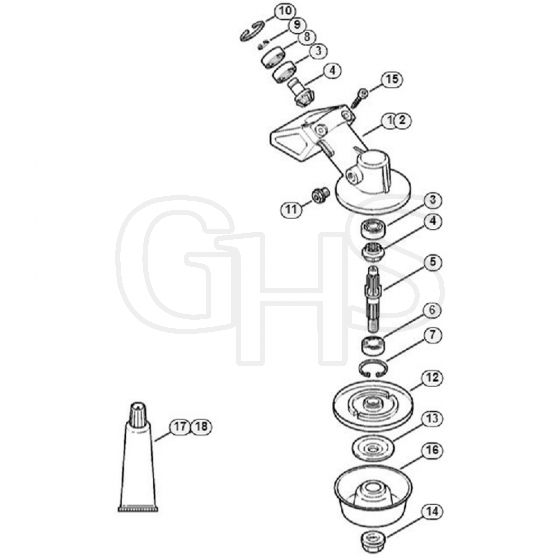 Genuine Stihl FR410 C-E / S - Gear head