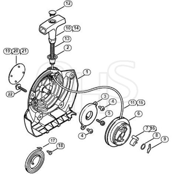 Genuine Stihl FR480 / E - Rewind starter FR 450, 480