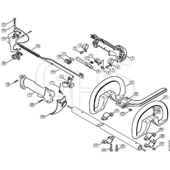 Genuine Stihl FR480 / S - Control handle