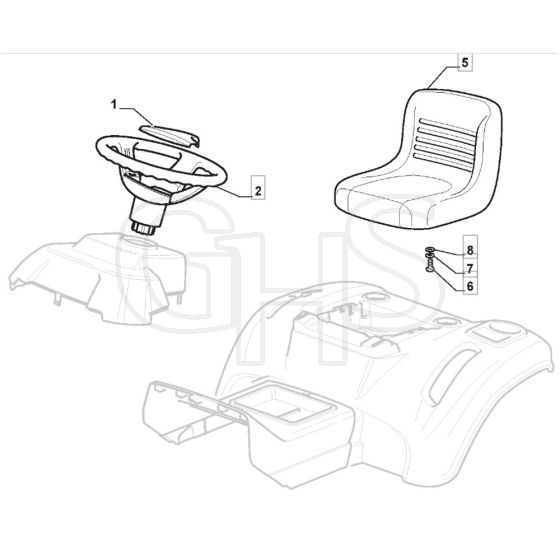 Freedom 38e_SD - 2021 - 2T0660483/M21 - Mountfield Ride On Mower Seat Diagram