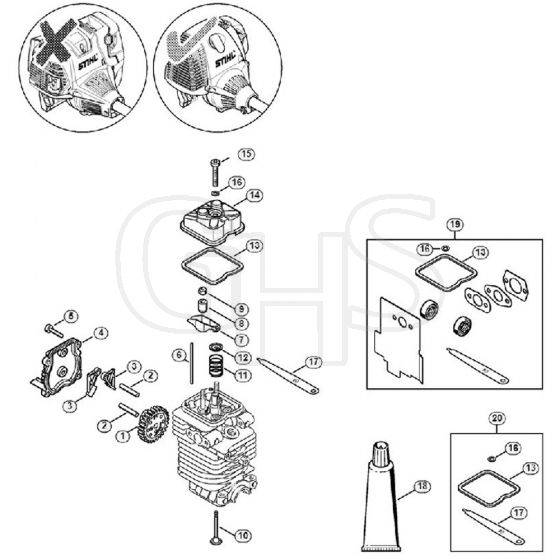 Genuine Stihl FS100 / B - Valve Timing Gear