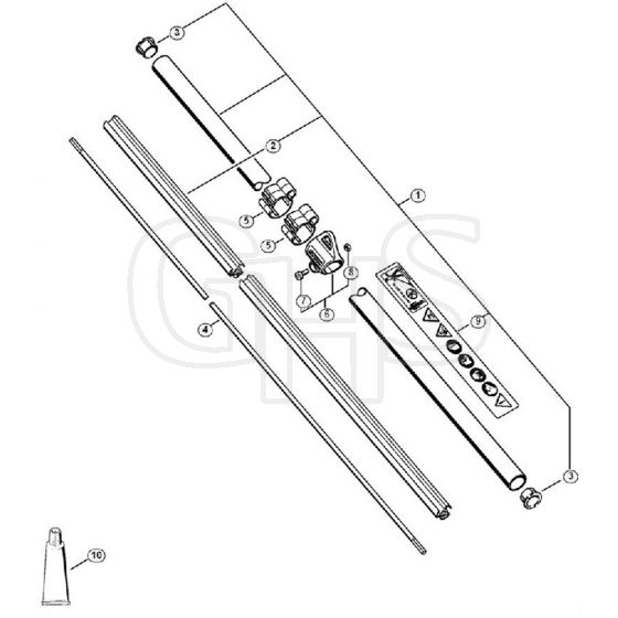 Genuine Stihl FS100 / O - Drive tube assembly FS 100