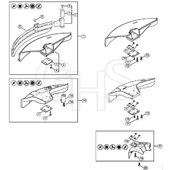 Genuine Stihl FS100 / R - Deflector FS 100