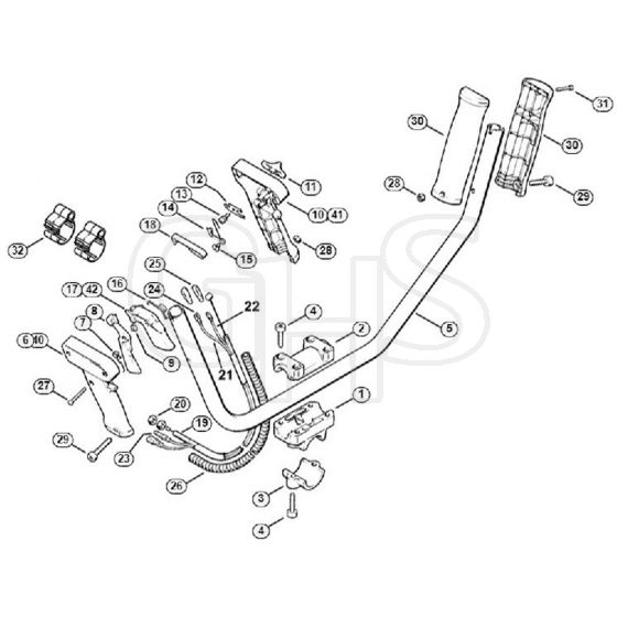 Genuine Stihl FS106 / H - Two-Handed Handle Bar